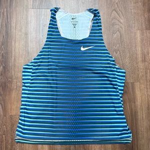 NEW Nike Dri-Fit ADV Running Tank Top Blue Green Teal DR5814-317